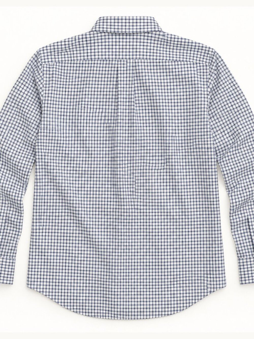Brooks Brothers Blue Windowpane Shirt 18.5 34/35
